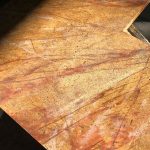 Faux marble desk top
